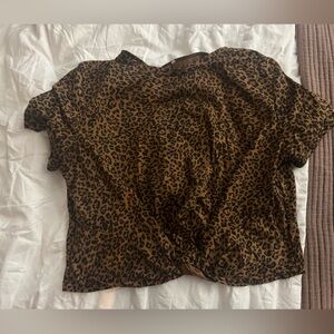 Leopard Print Crop Top